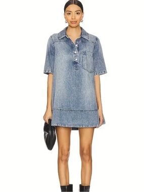 Free People Remino Denim Mini Dress